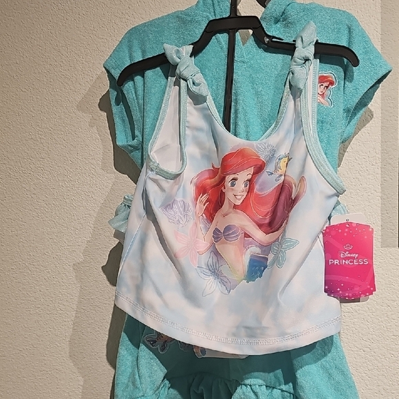 Disney Ariel Kids Bikini - Blue and White - Picture 3 of 6